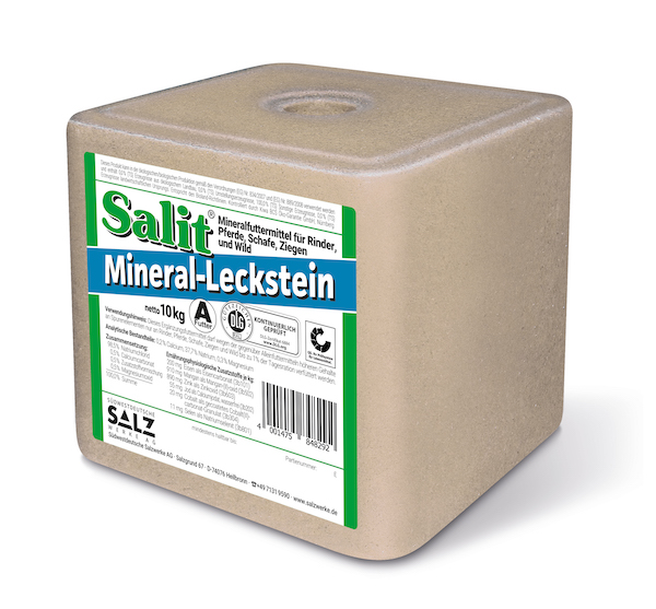 Mineral-Salzleckstein   Erhältlich als 10 kg Leckstein.